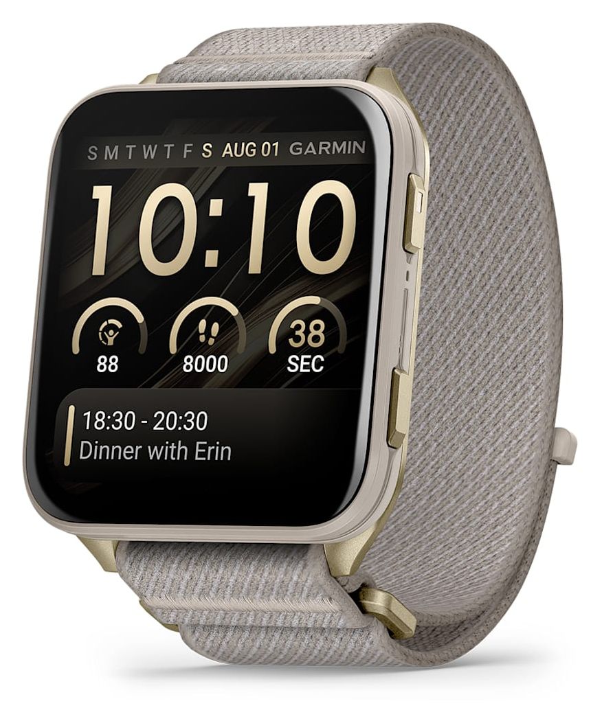 Venu X1 Digital Smartwatch Rechteckig 264 h  (Gold, Titan) 