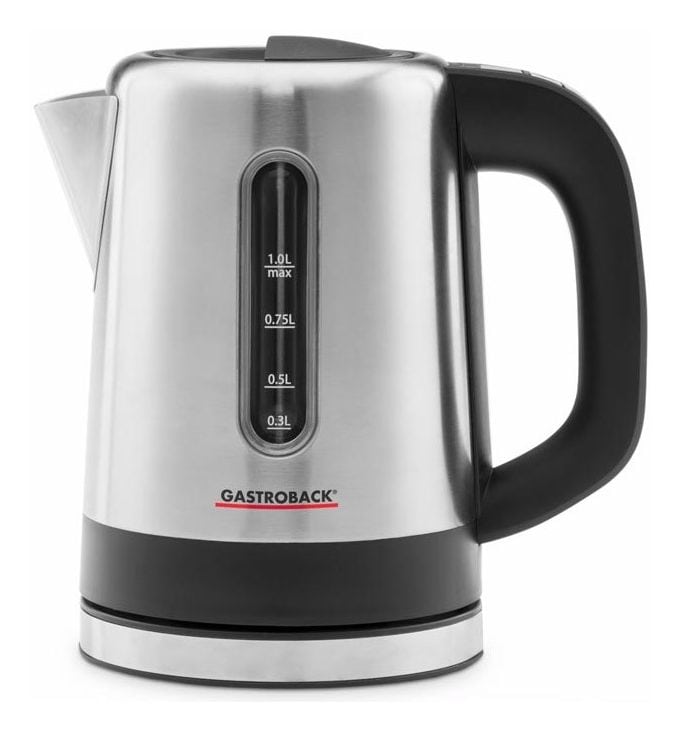 42435 Design 1,0 l Wasserkocher 2200 W  (Schwarz, Edelstahl) 