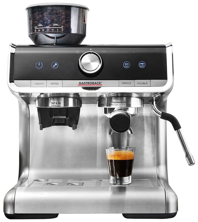 42616 Espresso Barista Pro Siebträger Kaffeemaschine 1550 W (Schwarz, Edelstahl) 