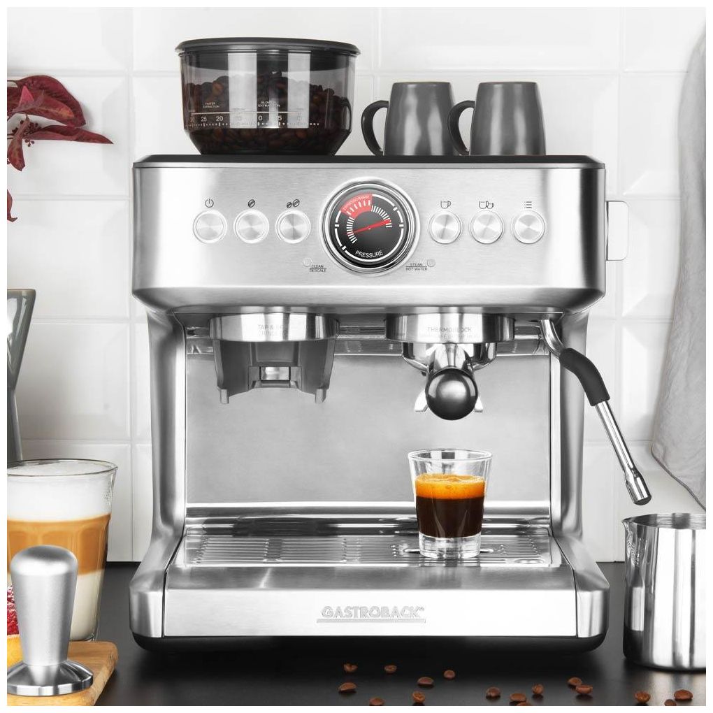 42626 Design Espresso Advanced Duo Siebträger Kaffeemaschine 15 bar 3000 W (Edelstahl) 