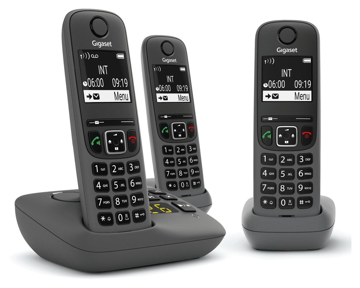 AE690A Trio Analoges/DECT-Telefon  (Anthrazit) 