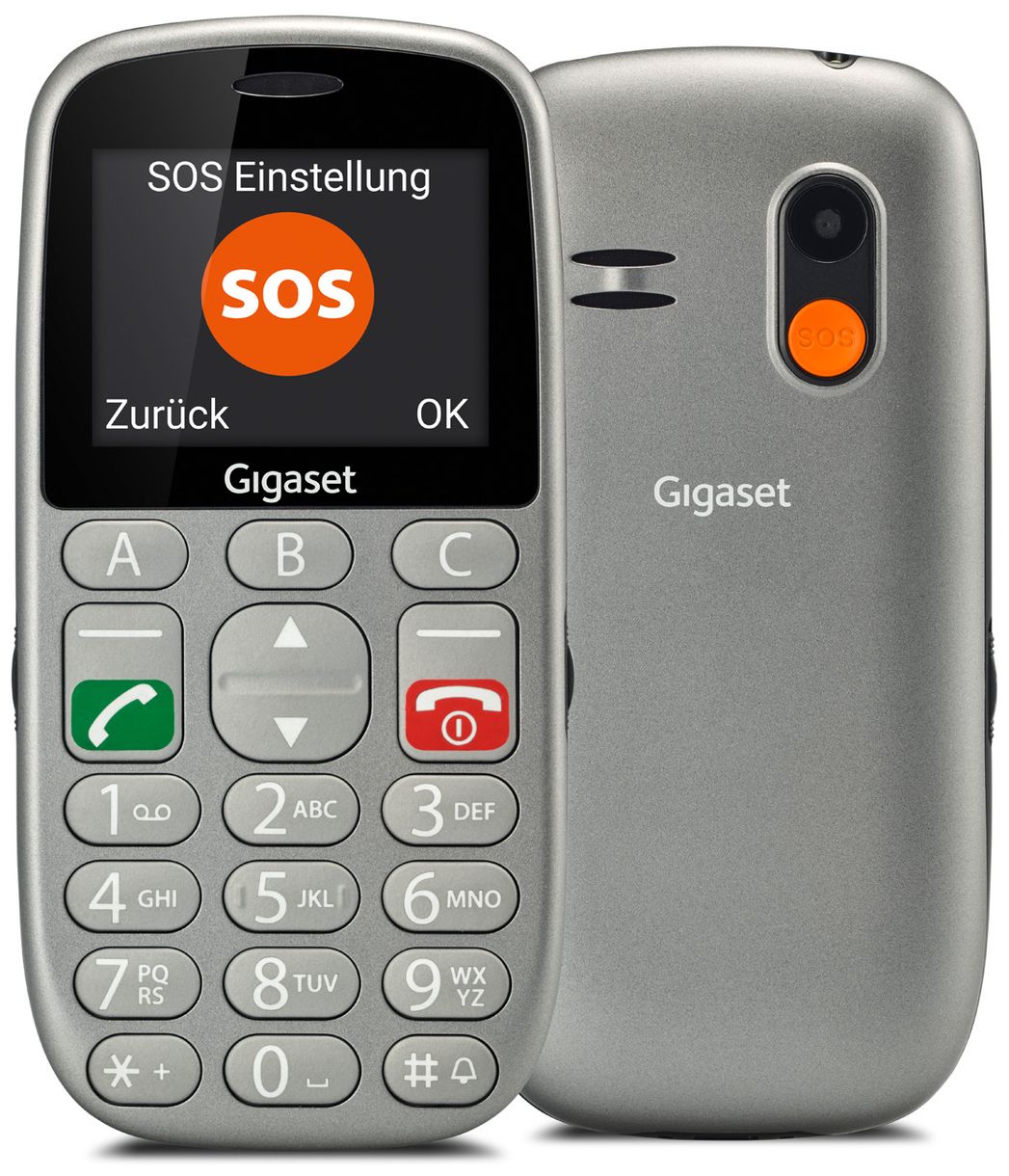 GL390 2G Smartphone 5,59 cm (2.2 Zoll) 0,3 MP Dual Sim (Silber) 