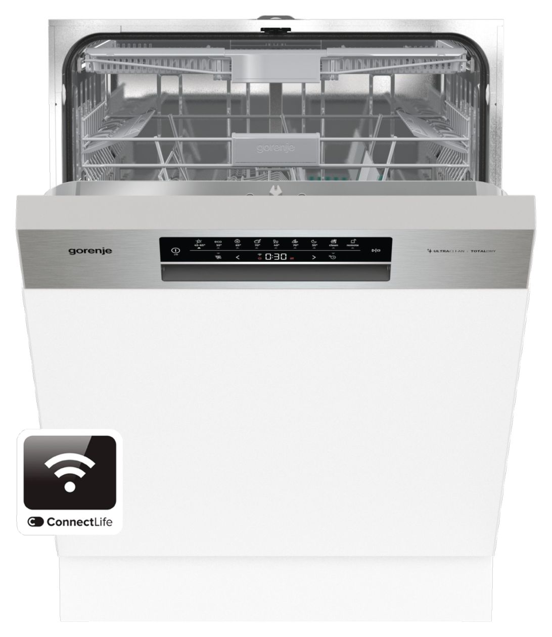 GI673C60X 60 cm Geschirrspüler teilintegriert (ohne Front) Sehr leise 16 Maßgedecke aquaStop Funktion 