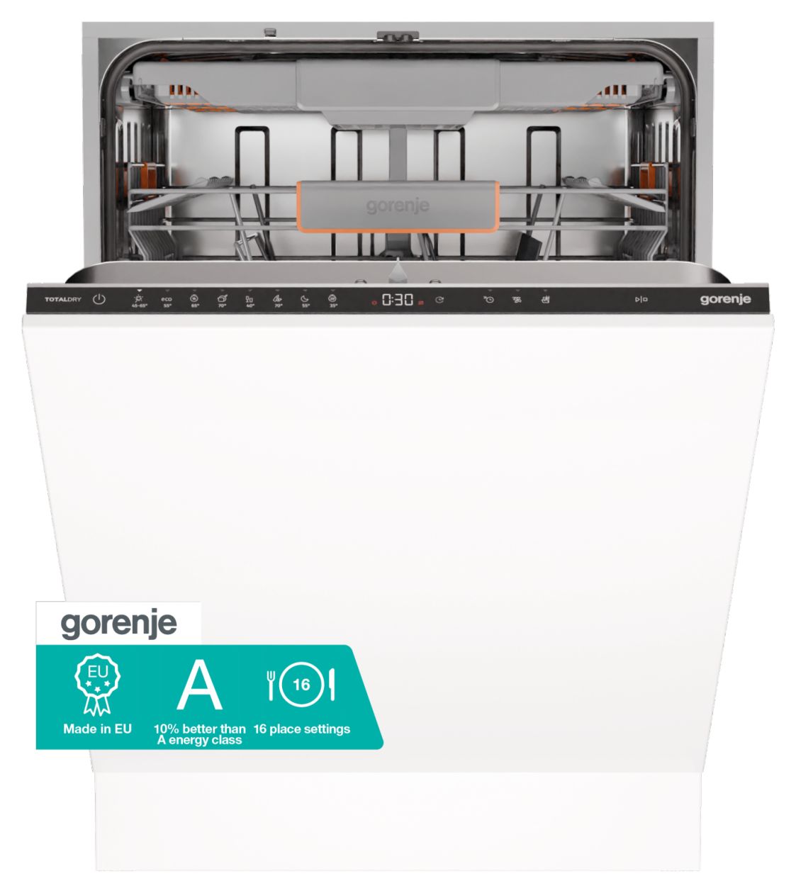 GV663A66 60 cm Geschirrspüler vollintegriert (ohne Front) Leise 16 Maßgedecke 