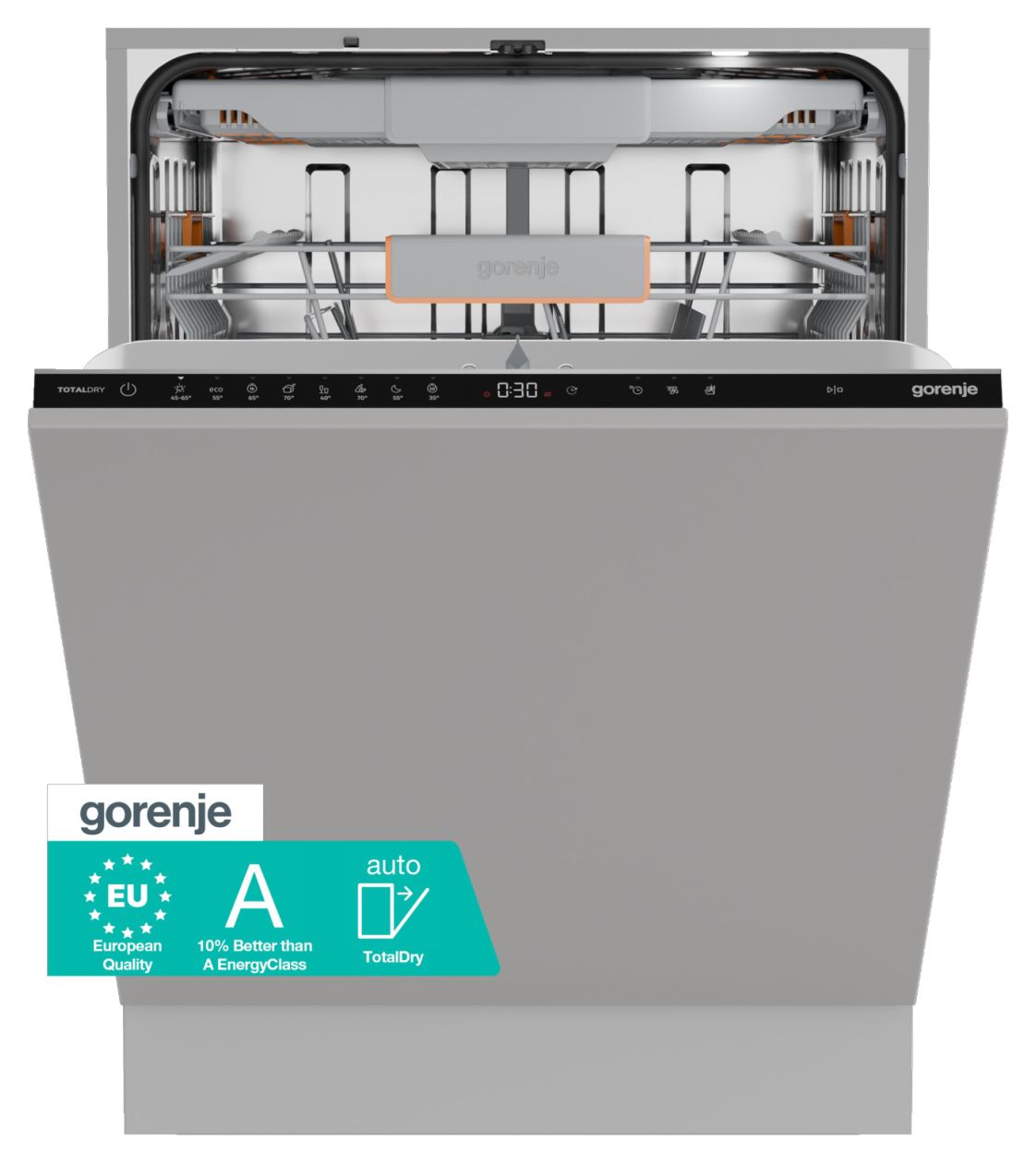 GV663A67 60 cm Geschirrspüler vollintegriert (ohne Front) Sehr leise 16 Maßgedecke aquaStop Funktion Auto Open 