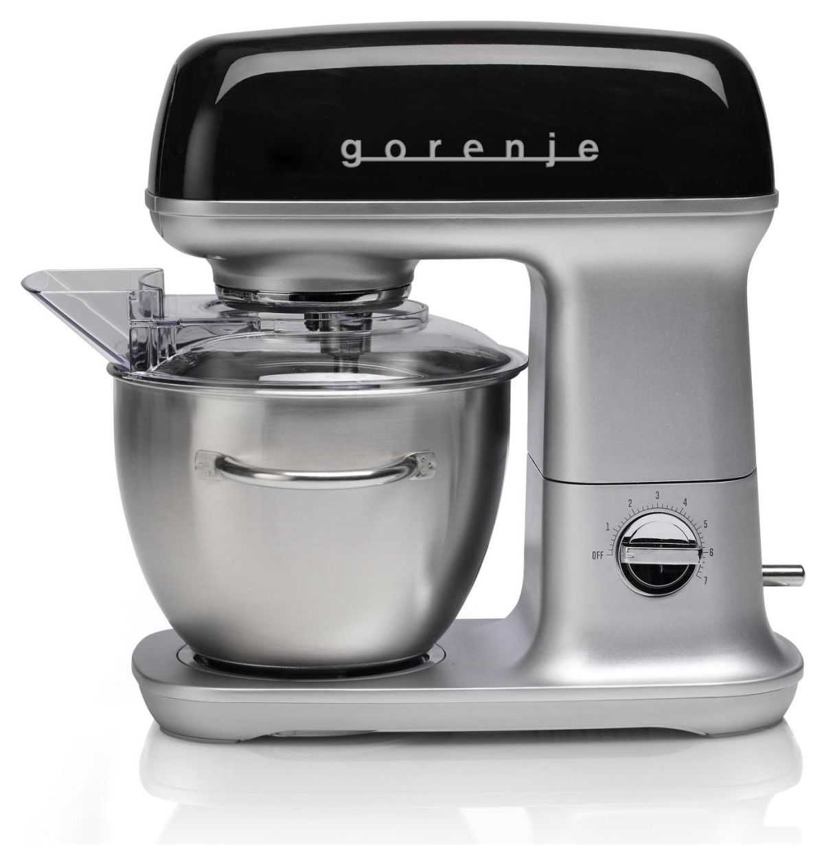 MMC1000RLBK 1000 W Küchenmaschine 4,5 l  (Schwarz, Metallisch) 