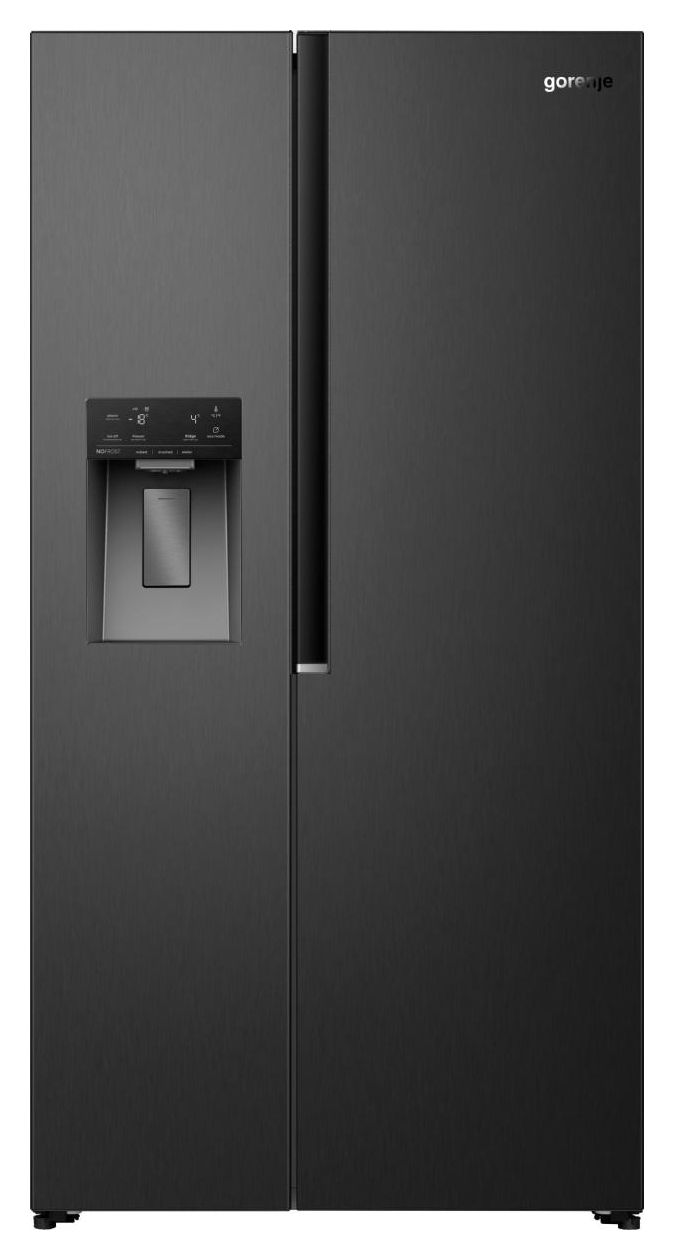 NRS917E61BX Side-by-Side Kühl-/ Gefrierkombination 347 l / 181 l 312 kWh NoFrost 1786 mm x 911 mm  (Schwarz, Edelstahl) 