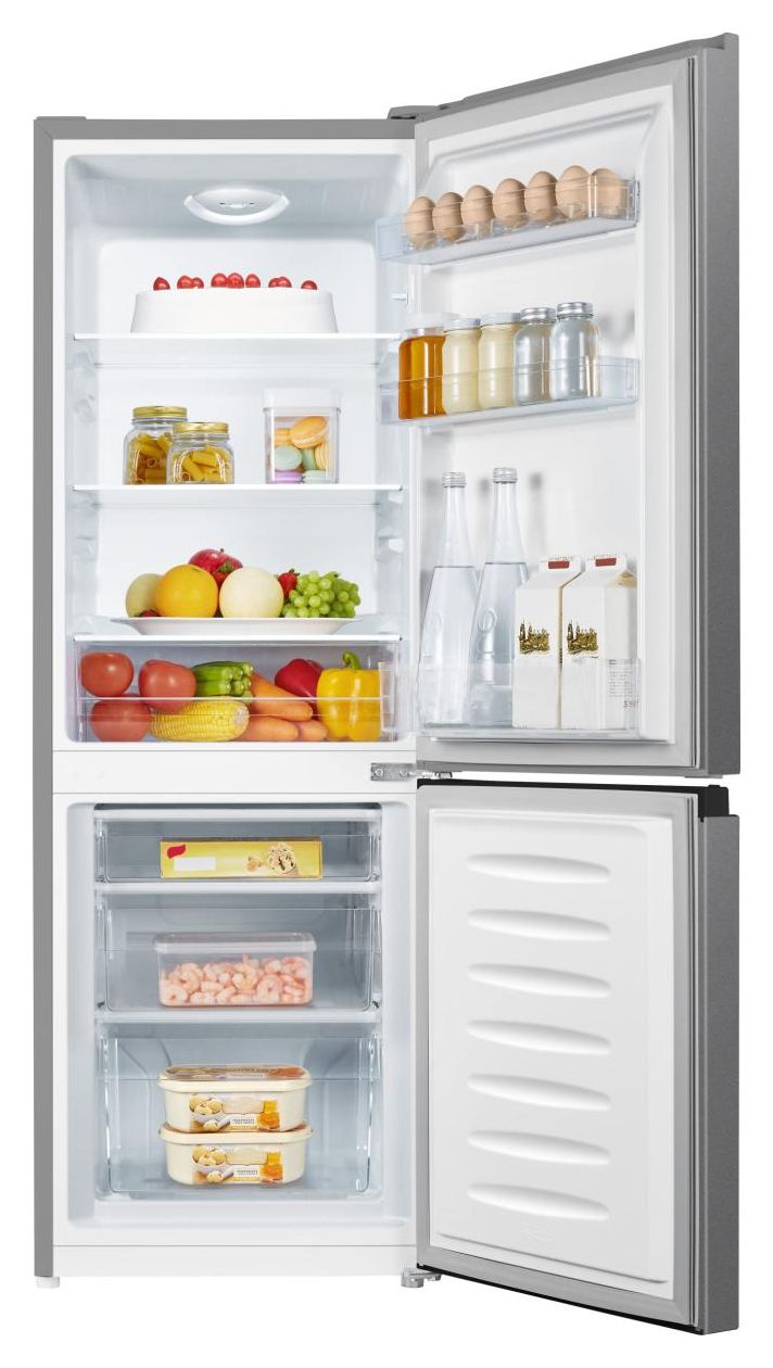 RK14DPS4 122 l / 53 l Kühl-Gefrierkombi freistehend 156 kWh Jahr  (Grau, Silber) 