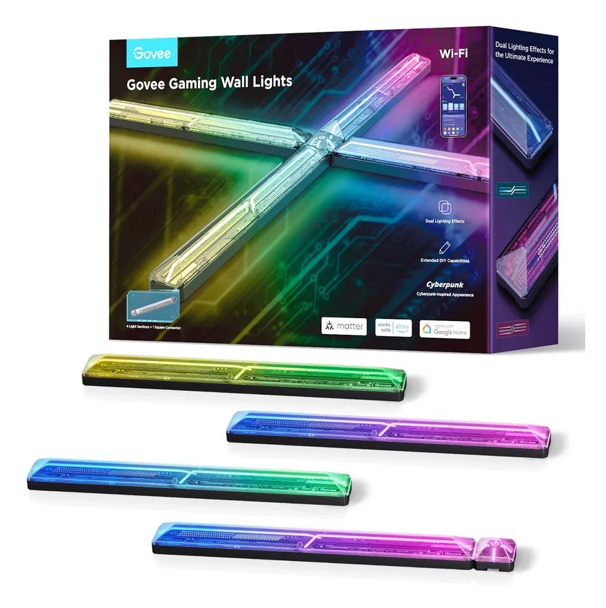 H6063 Wandleuchte Gaming Wall Light Smart 4+1 LED Intelligente Wandleuchte Multi AC 
