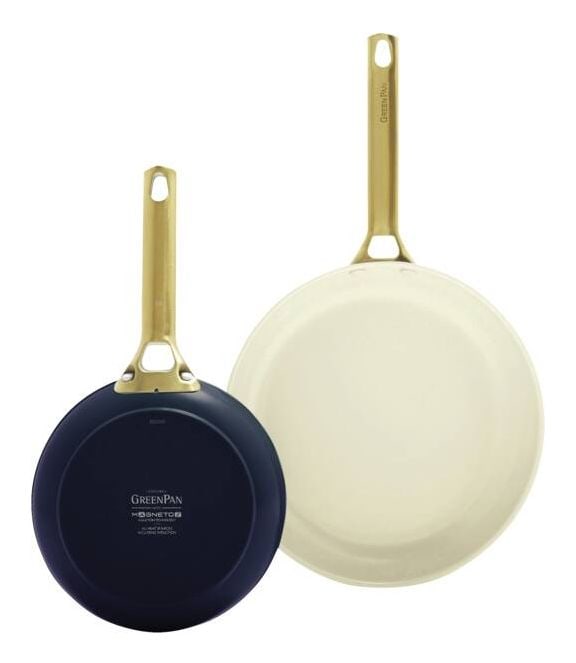 Padova Reserve Bratpfanne 2-er Set 20+26cm   (Navy, Gelb) 
