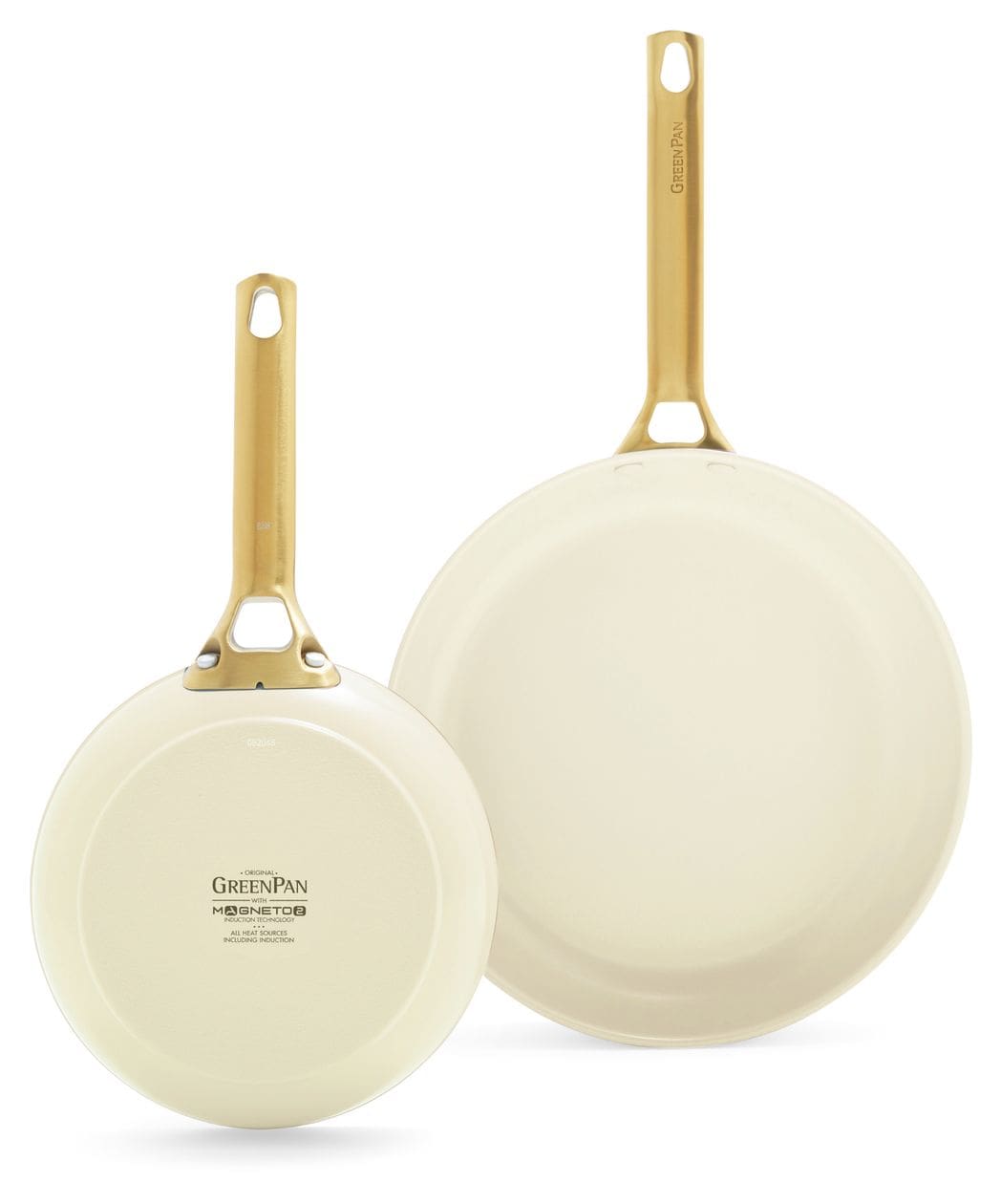 Padova Reserve Bratpfanne 2-er Set 20+26cm   (Cremefarben) 