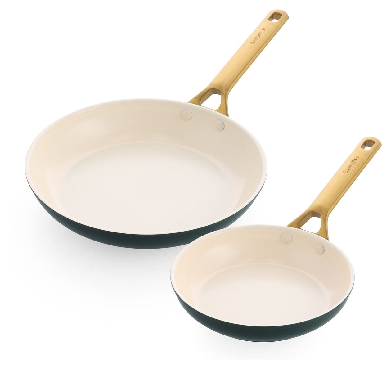 Padova Reserve Bratpfanne 2-er Set 20+26cm   (Grün) 