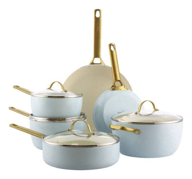 Padova Reserve Kochtopfset 6-teilig   (Blau, Gold) 