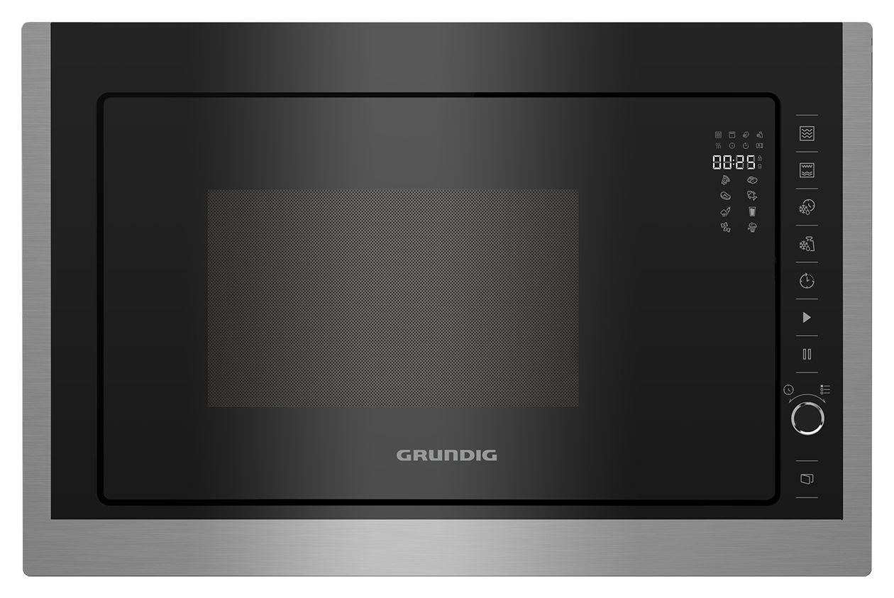 GMI11311X Einbau-Mikrowelle 900 W Größe: mittel 5 Stufen Grill (Schwarz, Edelstahl) 