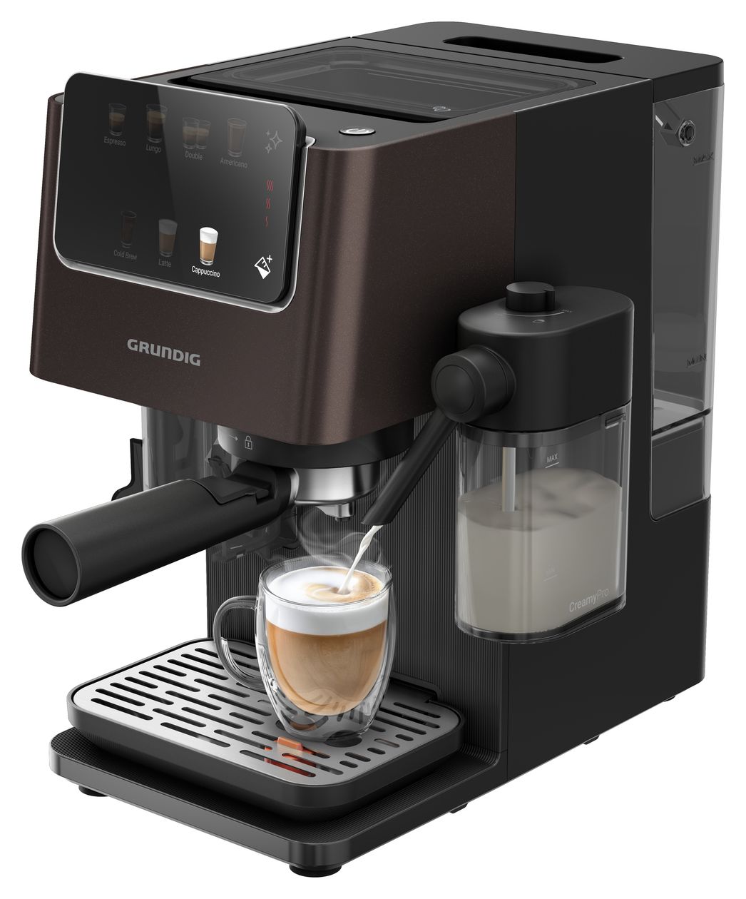 KSM8530 Siebträger Kaffeemaschine 20 bar 1688 W  (Schwarz, Braun) 