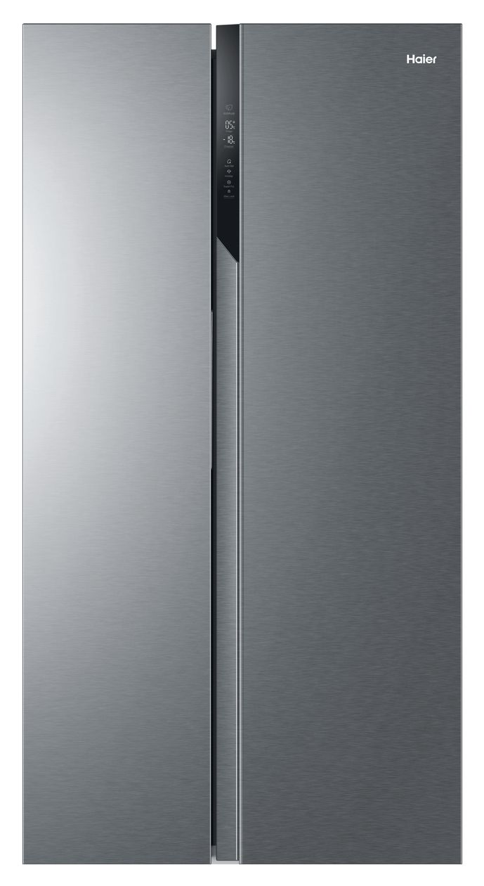 HSR3918ENPG Side-by-Side Kühl-/ Gefrierkombination 337 l / 191 l 317 kWh NoFrost 1775 mm x 908 mm  (Silber) 