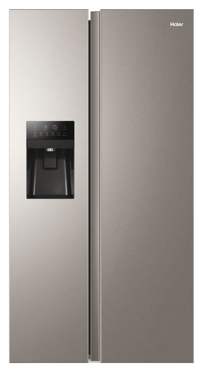 HSR3918FIMP Side-by-Side Kühl-/ Gefrierkombination 337 l / 178 l 393 kWh NoFrost 1775 mm x 908 mm  (Grau) 