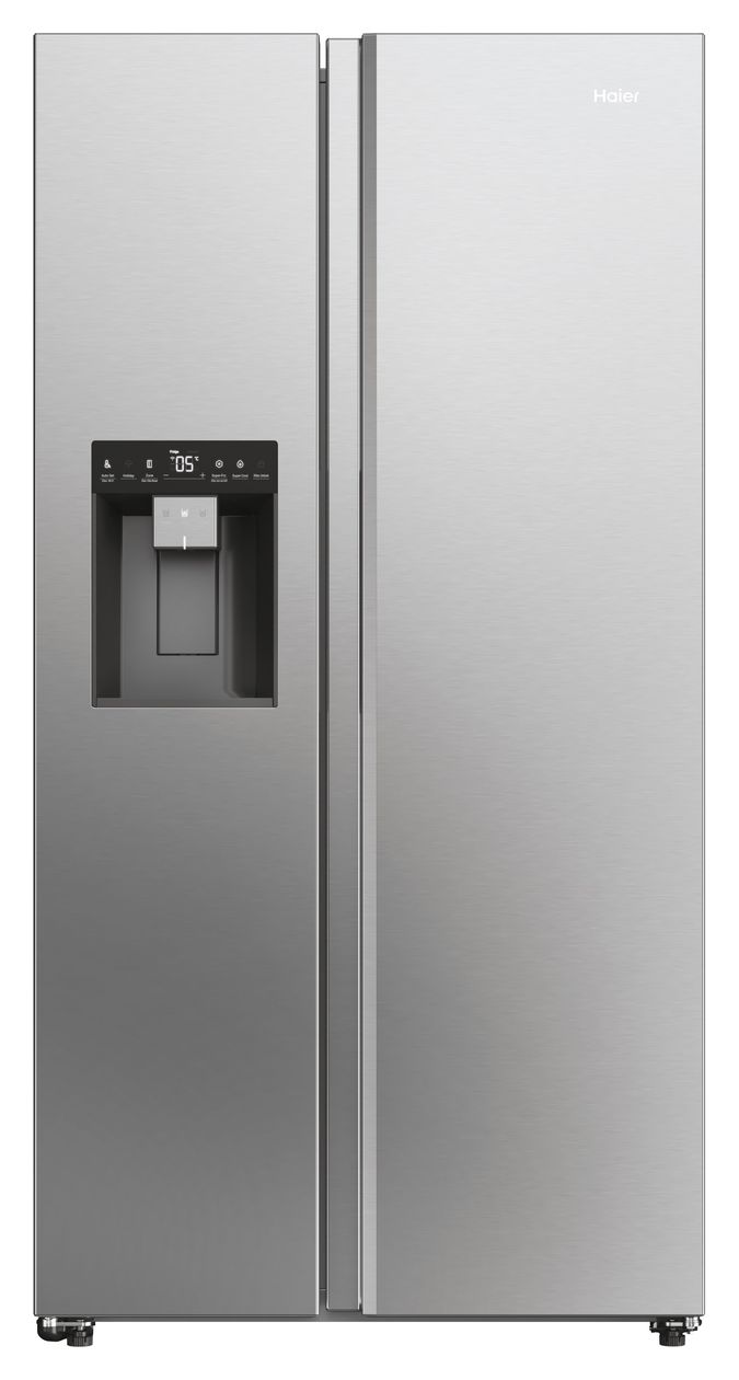 HSW59F18EIMM Side-by-Side Kühl-/ Gefrierkombination 391 l / 210 l 334 kWh NoFrost 1775 mm x 905 mm  (Platin, Edelstahl) 