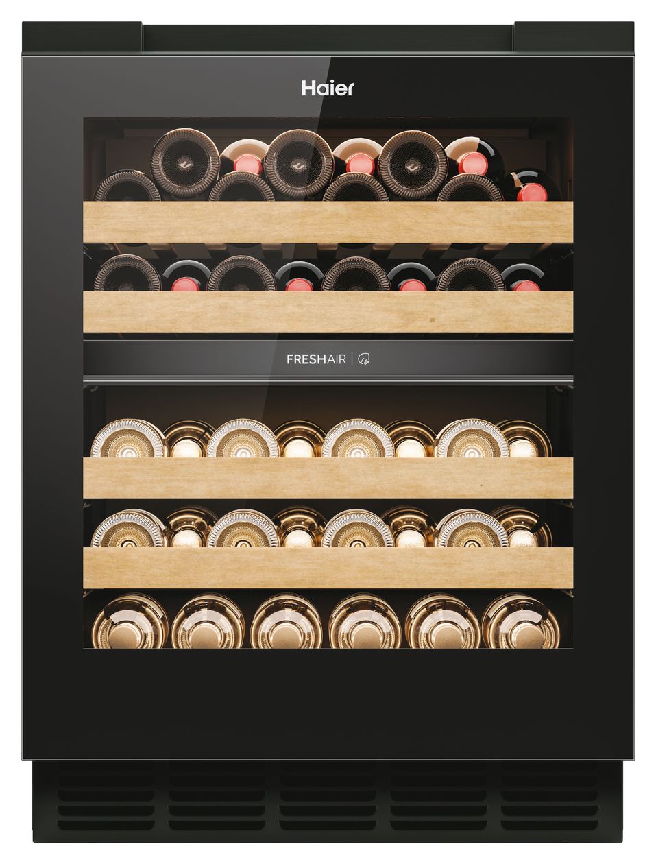 HUC44GDEH1 Weinkühler Integriert EEK: E 2 Zonen 44 Flasche(n) 