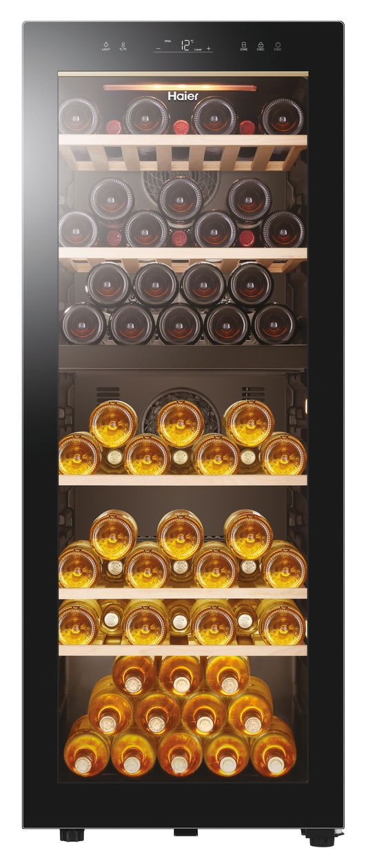 HWS79GDG Weinkühler Freistehend EEK: G 2 Zonen 79 Flasche(n) 