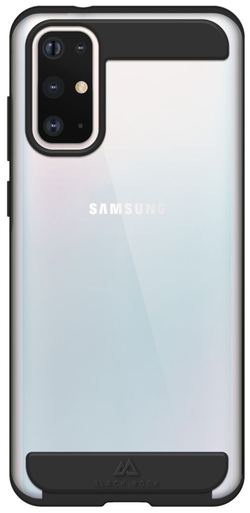 192000 Air Robust Cover für Samsung Samsung Galaxy S20+ (Schwarz, Transparent) 