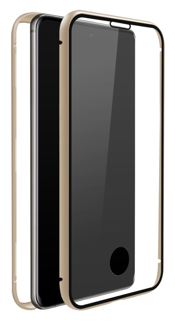 192033 360° Glass Cover für Samsung Samsung Galaxy S20 (Gold, Transparent) 