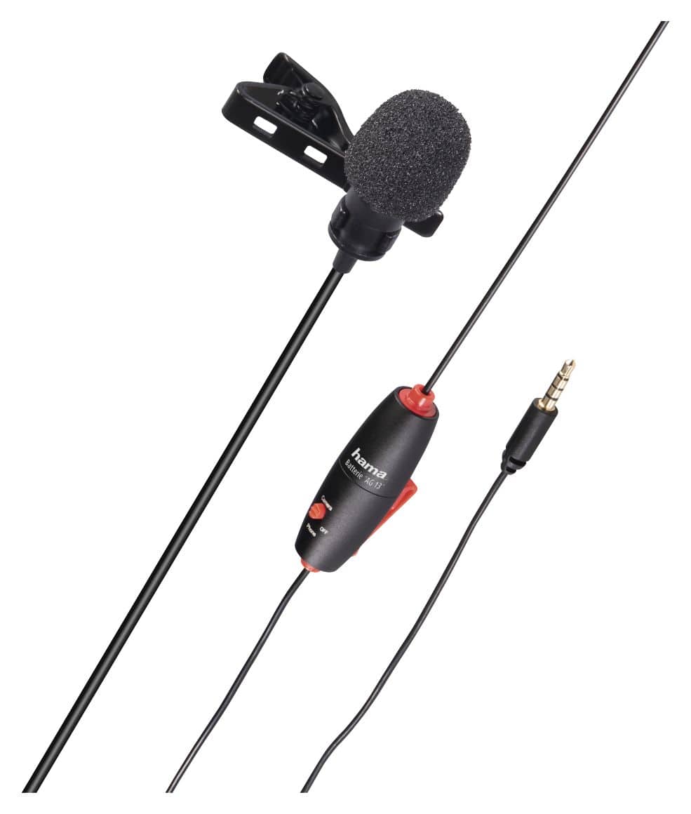 004634 Smart kabelgebunden Aufsteckbares Mikrofon 3,5 mm (1/8")  (Schwarz) 