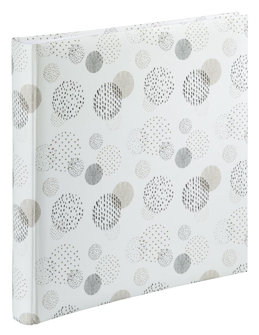 007242 Jumbo-Album Graphic Dots 30 x 30 cm 80 Seiten  (Beige/Schwarz/Weiß) 