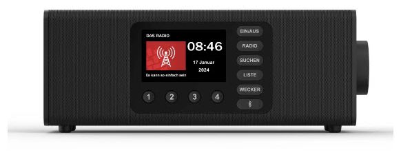 054298 DR2002BT Bluetooth DAB, DAB+, FM Persönlich Radio (Schwarz) 