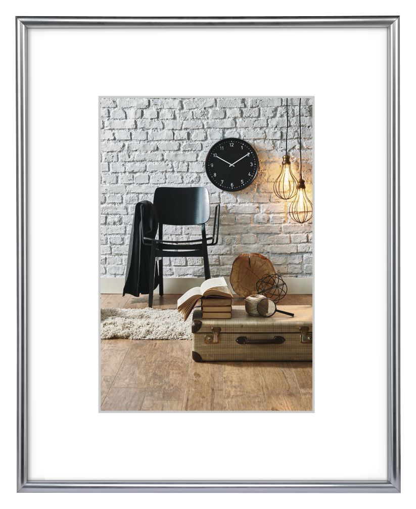 066444 Sevilla Dekor 70x100 Einzelbilderrahmen (Silber) 