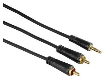 00122301 Audio-Kabel 3,5-mm-Klinken - 2 Cinch-Stecker Stereo verg. 10,0 