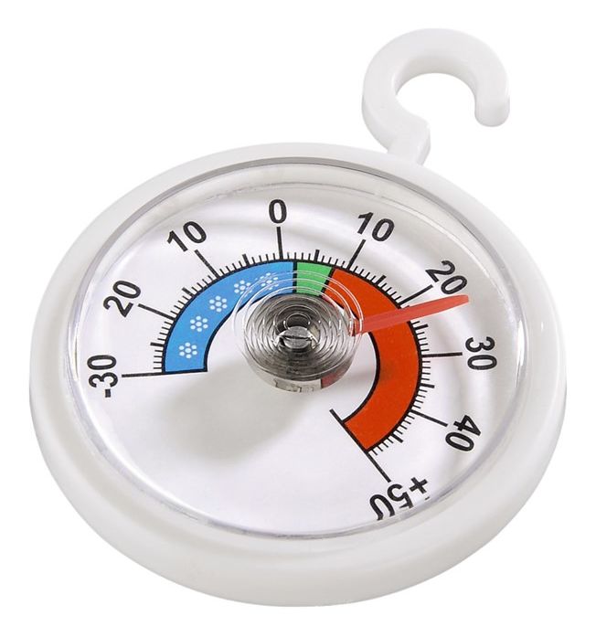111309 Kühl-/Gefrierschrankthermometer rund  (Weiß) 