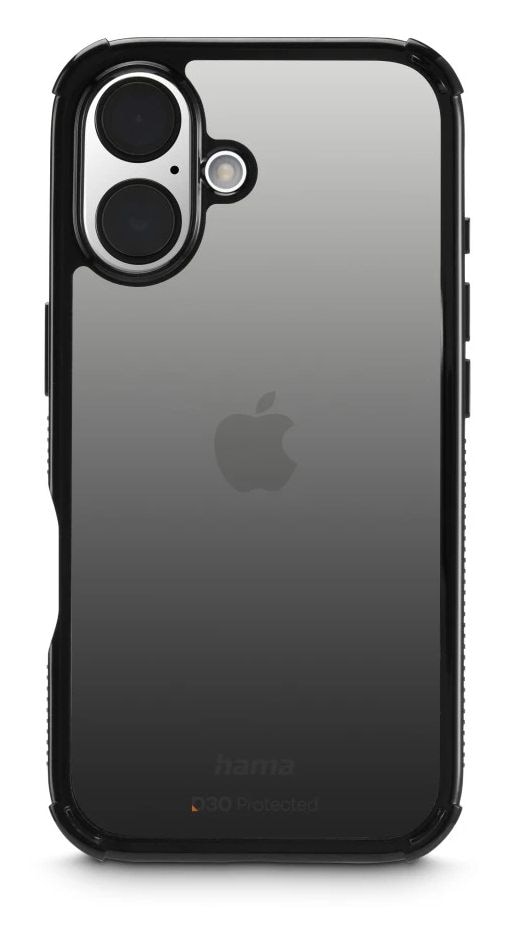 123754 Extreme Protect Cover für Apple iPhone 16  (Schwarz) 