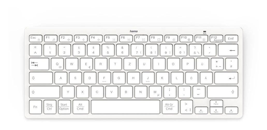 125133 Travel 400 Tastatur für Jede Marke  (Grau, Weiß) 