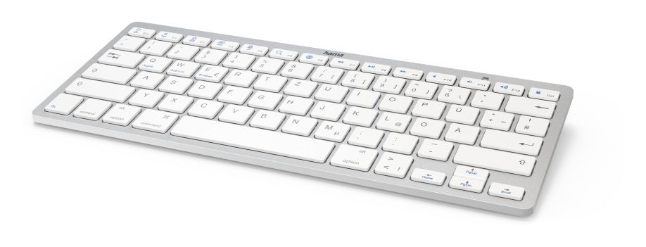 125135 KEY4ALL X510 Büro Tastatur (Silber, Weiß) 