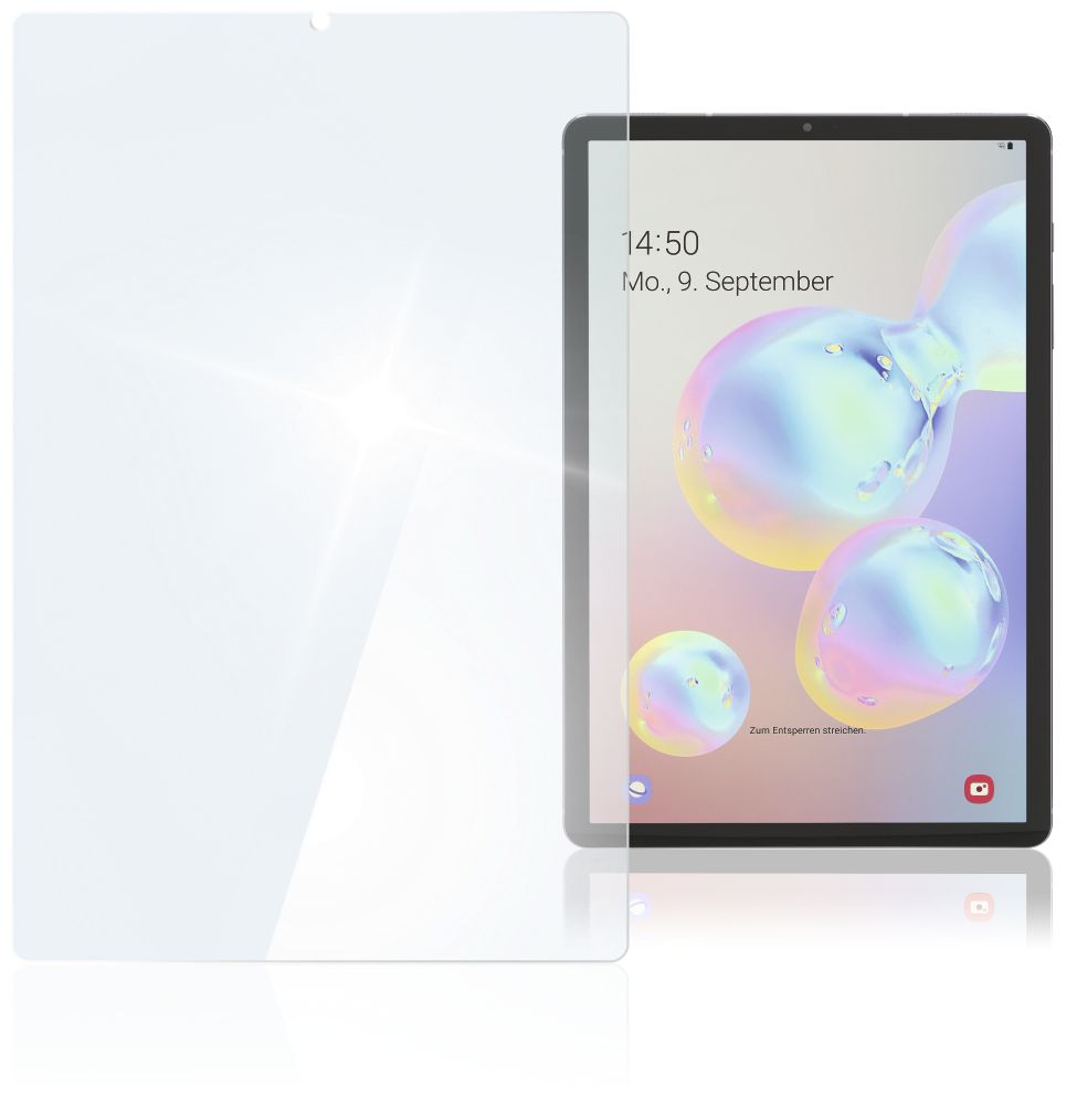 134030 Premium Klare Bildschirmschutzfolie aus gehärtetes Glas 9H für Samsung Galaxy Tab S6 Lite 10.4" bis 26,4 cm (10.4") Kratzresistent (Transparent) 