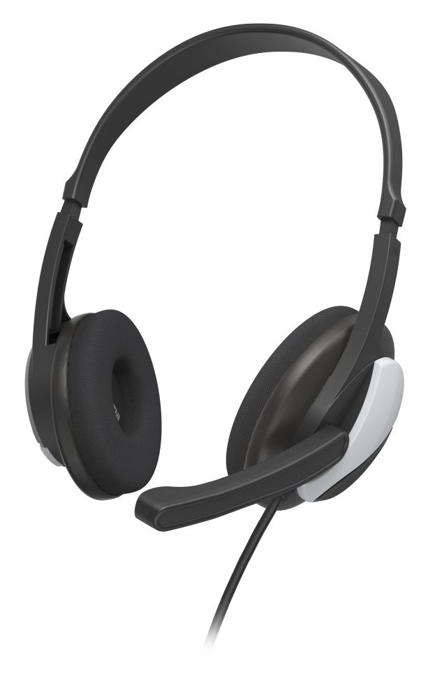 139931 HS-P100 V2 Ohraufliegender Kopfhörer Kabelgebunden (Schwarz, Silber) 