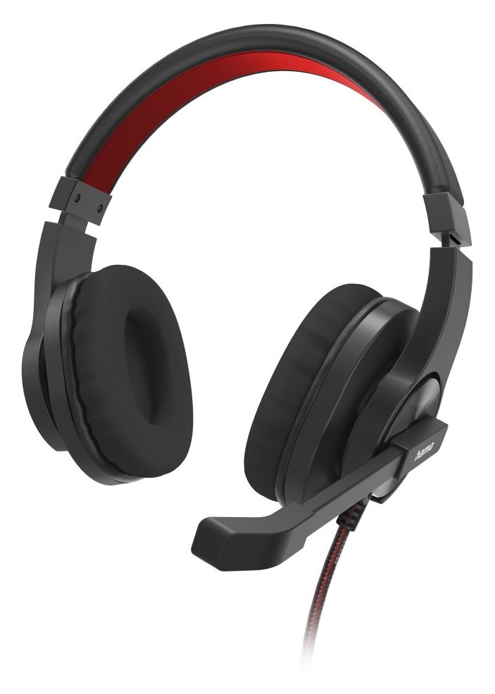 139937 HS-USB400 V2 Over Ear Kopfhörer Kabelgebunden (Schwarz, Rot) 