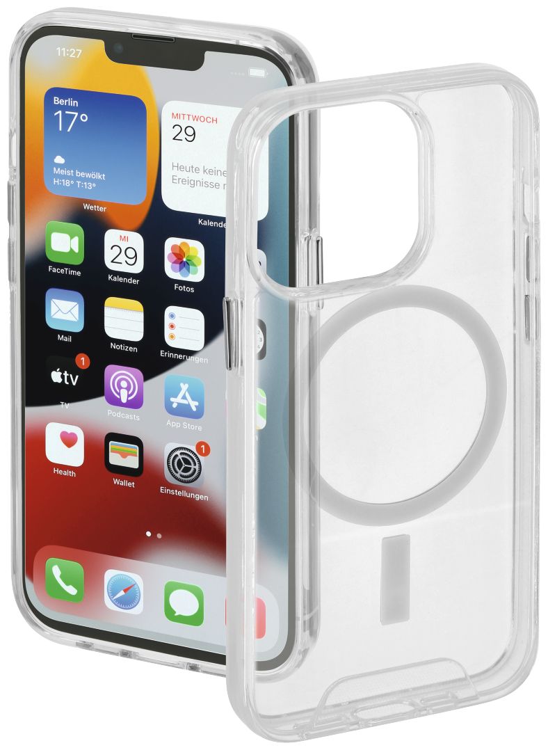 172395 MagCase Safety Cover für Apple iPhone 13 Pro (Transparent) 