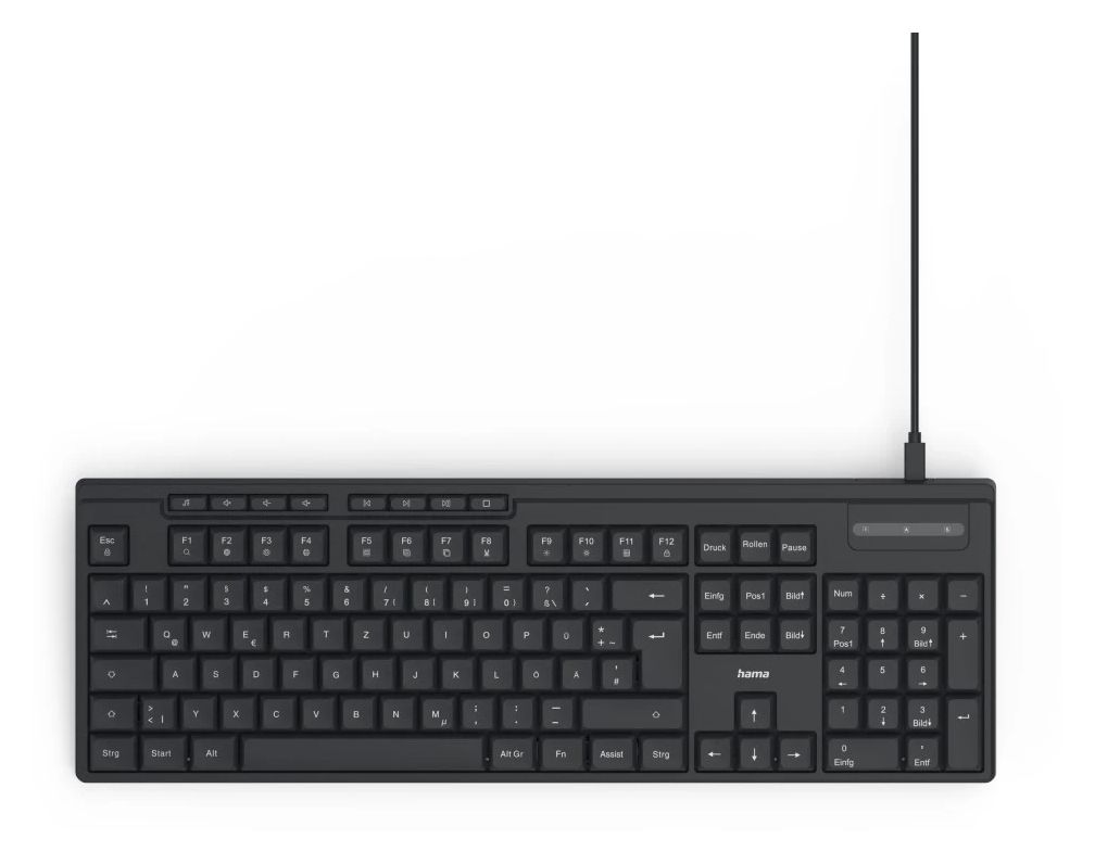 173052 CK-200 Heimbüro Tastatur USB  (Schwarz) 