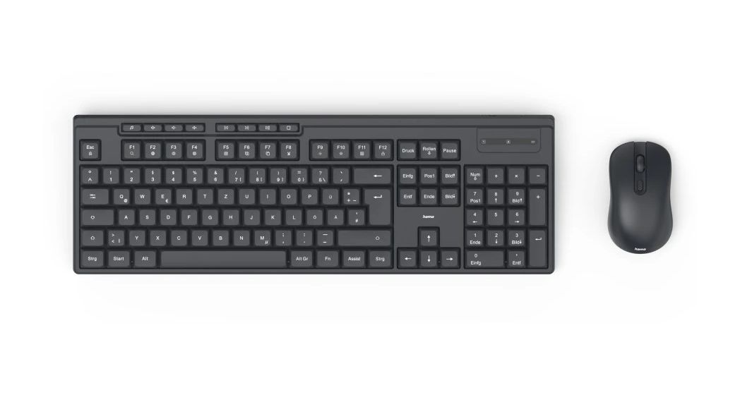 173056 WKM-200 Heimbüro Tastatur RF Wireless 2.4 GHz  (Schwarz) 