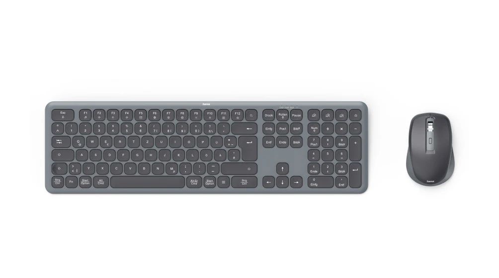 173065 WKM-550 Heimbüro Tastatur RF Wireless + Bluetooth 2.4 GHz  (Schwarz) 