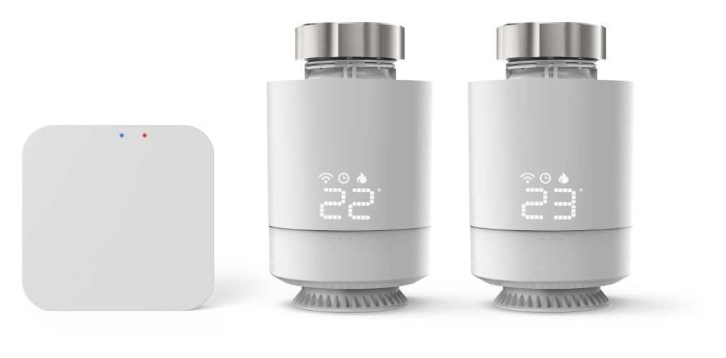 176593 Heizungssteuerung 2x smartes Heizkörperthermostat + Zentrale WLAN  (Weiß) 