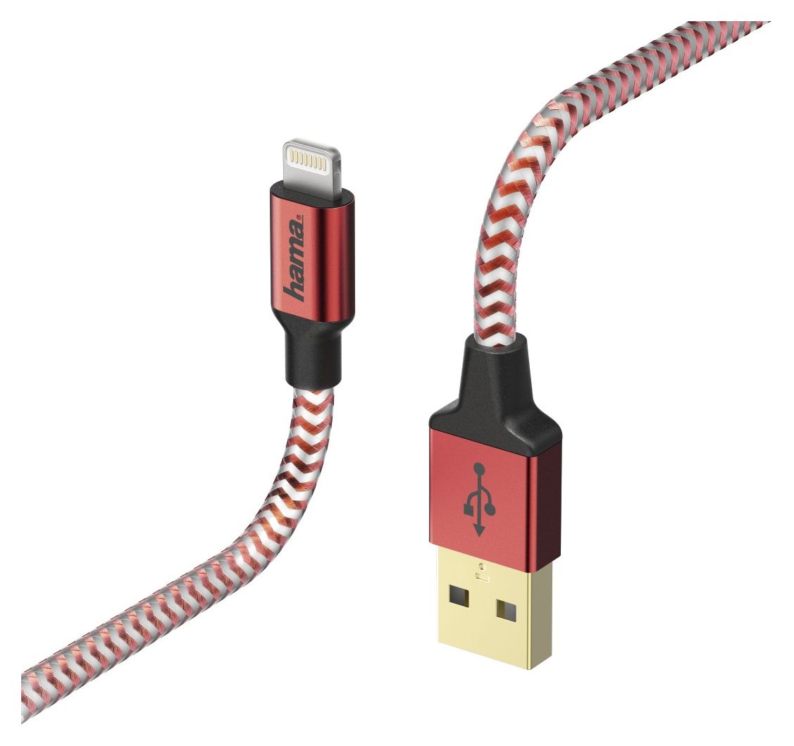 178299 Lightning auf USB A Männlich 1,5 m  (Rot) 