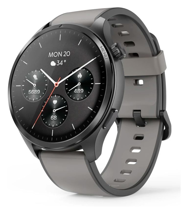 178627 9000 Digital 52 mm Smartwatch Rund IP68  (Anthrazit) 