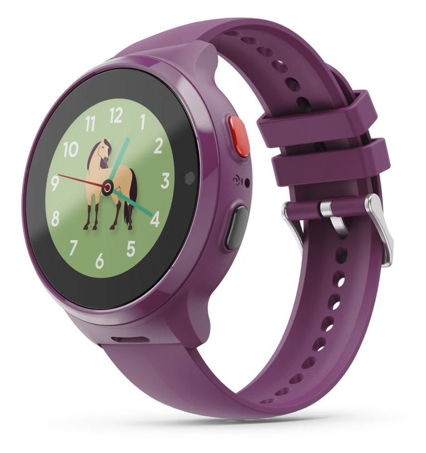 178673 Kinderuhr mit GPS Digital Smartwatch Rund IP67 48 h  (Burgund) 