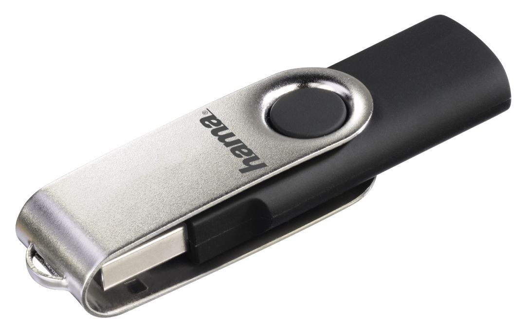 181059 Rotate USB Typ-A Stick 8 GB  (Schwarz, Silber) 