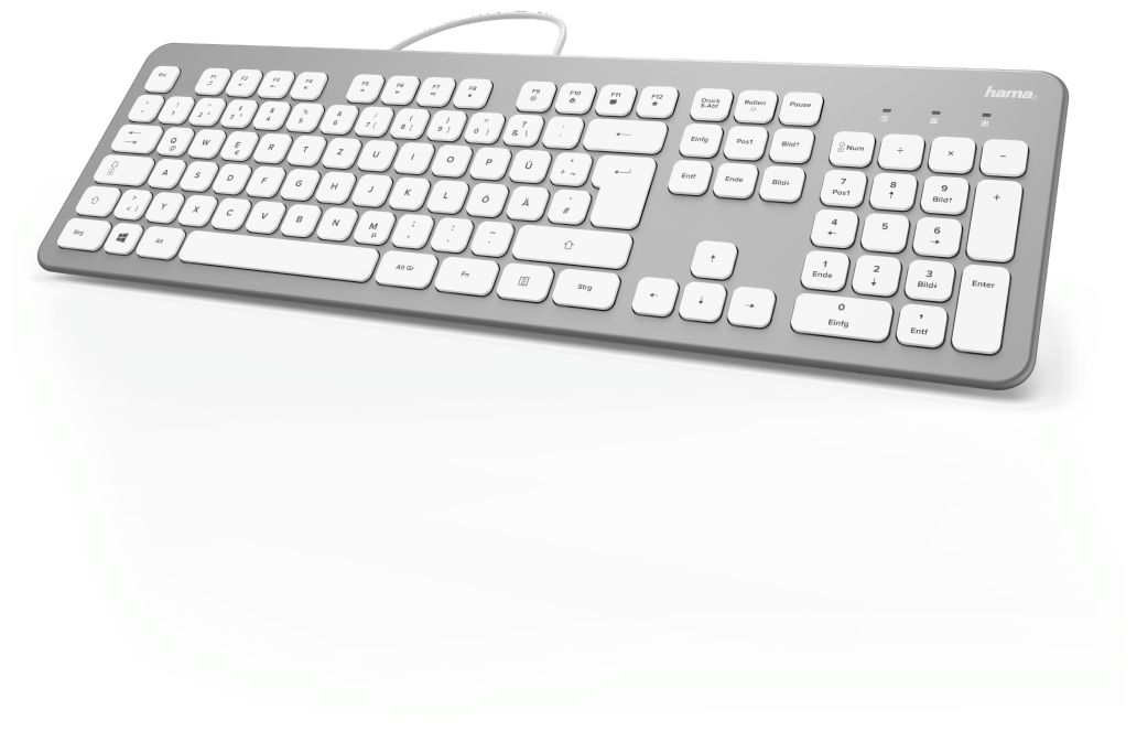 182651 KC-700 Büro Tastatur (Silber) 