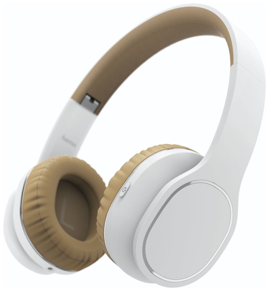 184028 Touch Over Ear Bluetooth Kopfhörer kabelgebunden&kabellos (Beige, Weiß) 