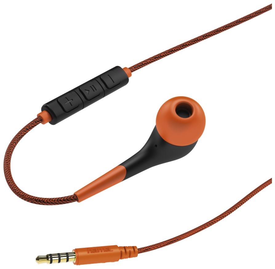 184034 Neon In-Ear Kopfhörer Kabelgebunden (Schwarz, Orange) 